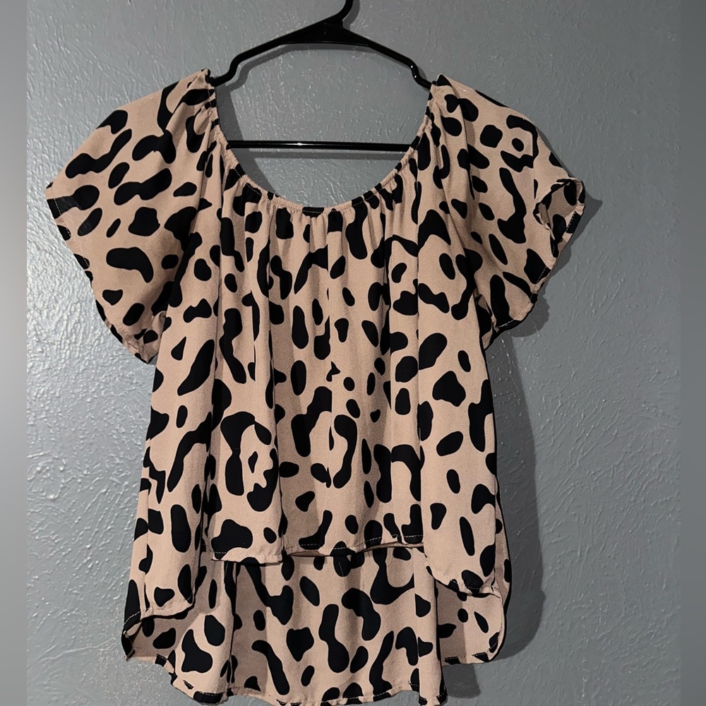 Leopard print blouse